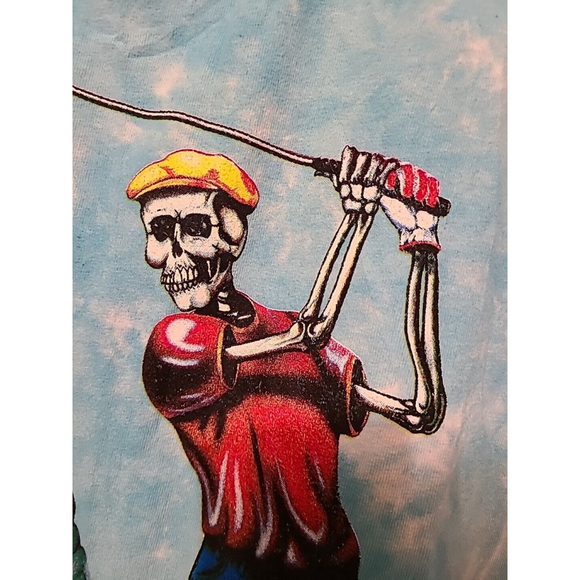 Grateful Dead Shirt Berta Skeleton Golf Washington DC G.D. Tour Bear Size Large - Picture 6 of 16